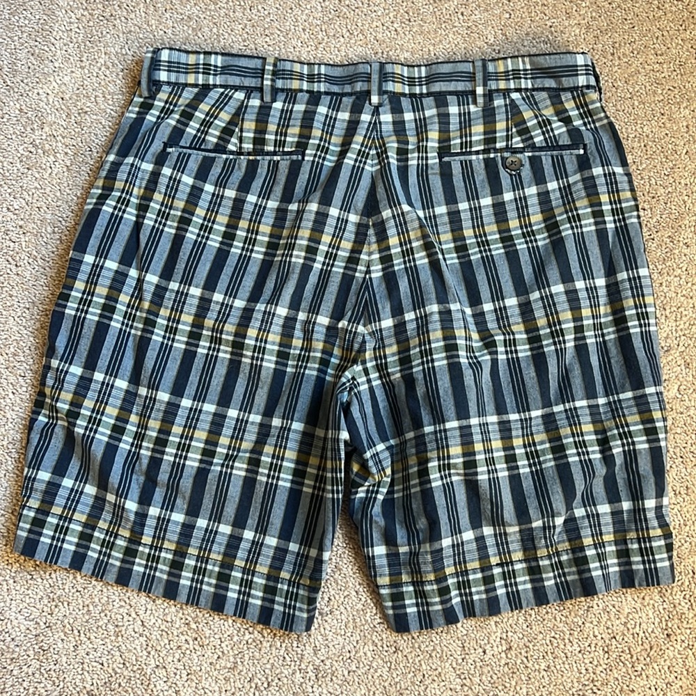 Polo Ralph Lauren Mens Blue Plaid Indian Madras Chino Shorts Size 34 - Picture 2 of 8